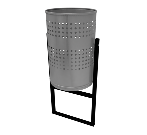 Металлическая урна «Уралочка перфорированная вкапываемая» 